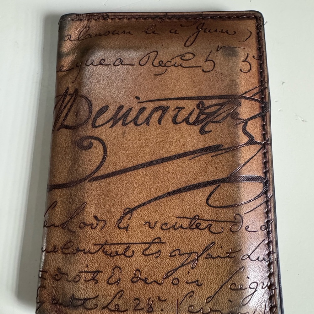 Berluti Scritto Patina Leather Card Holder